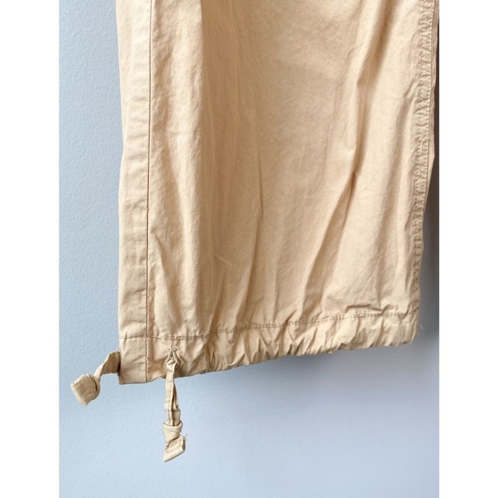 Aerie Avenue Baggy Cargo Pants S Tan Parachute Retro Y2K Grunge Cargo Cotton - Picture 6 of 13